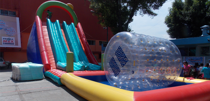 Renta de inflable con Rodillo